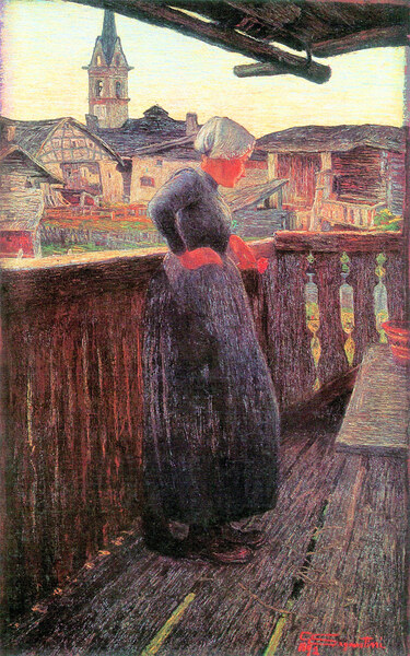On the balcony by Segantini